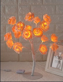 LED Tree Lamp Rose Small Tree Lamp Modeling Lamp Table Lamp decordunia