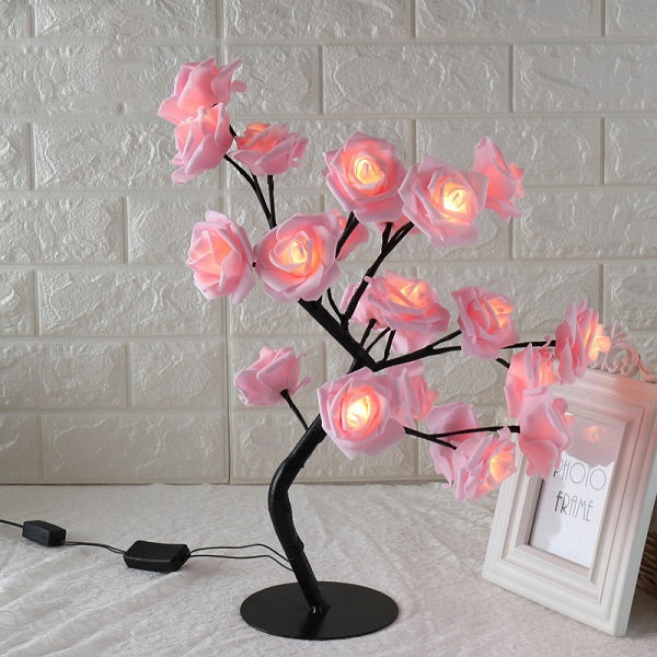 LED Tree Lamp Rose Small Tree Lamp Modeling Lamp Table Lamp decordunia