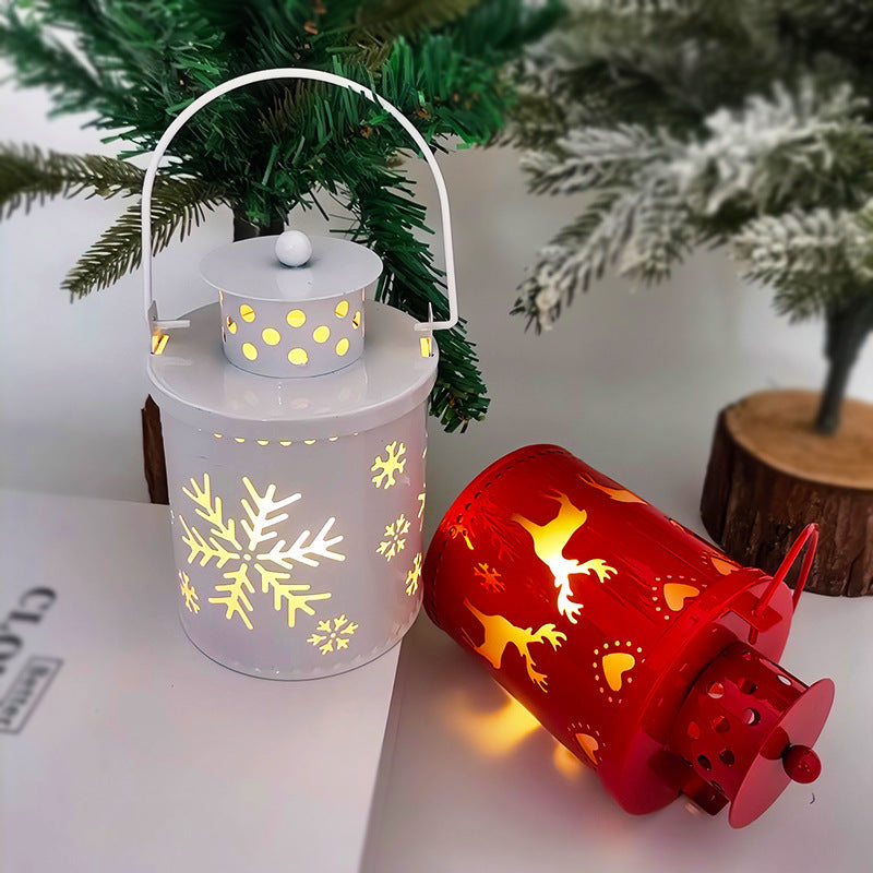 Christmas Candle Lights LED Small Lanterns Wind Lights Electronic Candles Nordic Style Creative Holiday Decoration Decorations decordunia