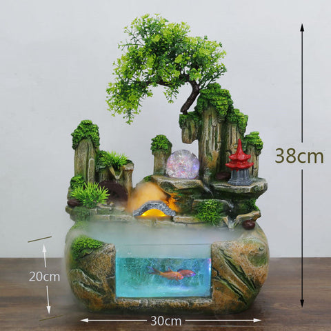 Decorbzaar water fountain with fortune tree