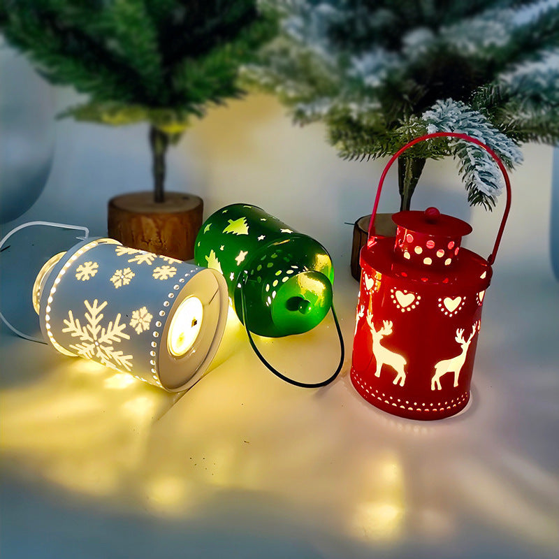 Christmas Candle Lights LED Small Lanterns Wind Lights Electronic Candles Nordic Style Creative Holiday Decoration Decorations decordunia