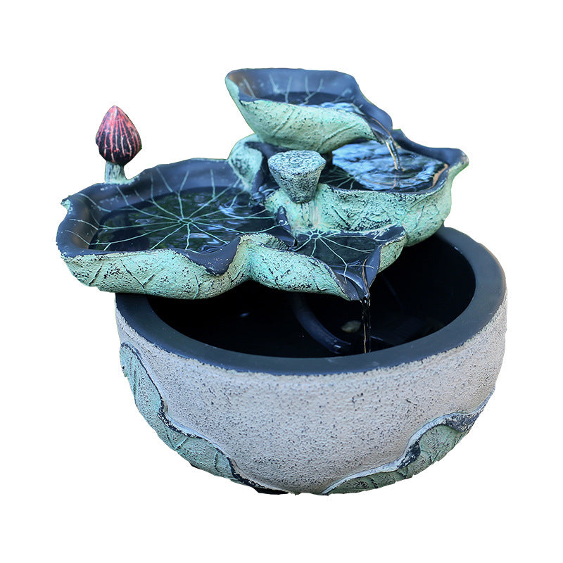Water Fountain Resin Bonsai Decoration