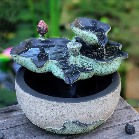 Water Fountain Resin Bonsai Decoration
