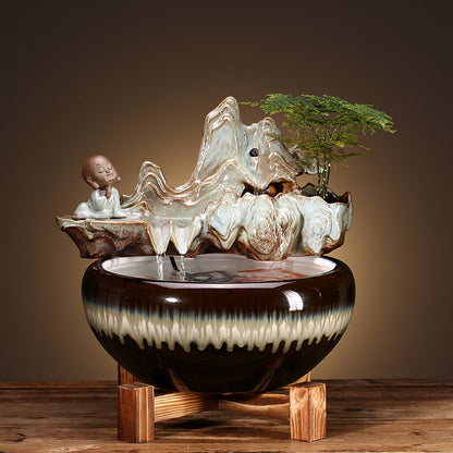 Ceramic Fountains Attract Wealth Decoration Household Humidifier