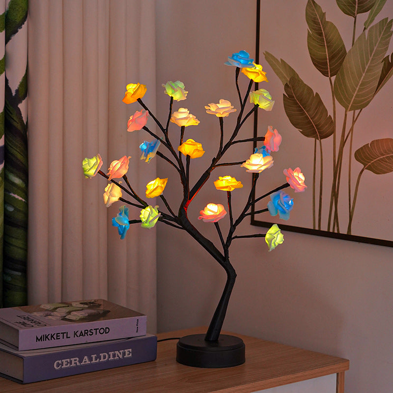 LED Rose Tree Light Christmas Tree Lamp decordunia