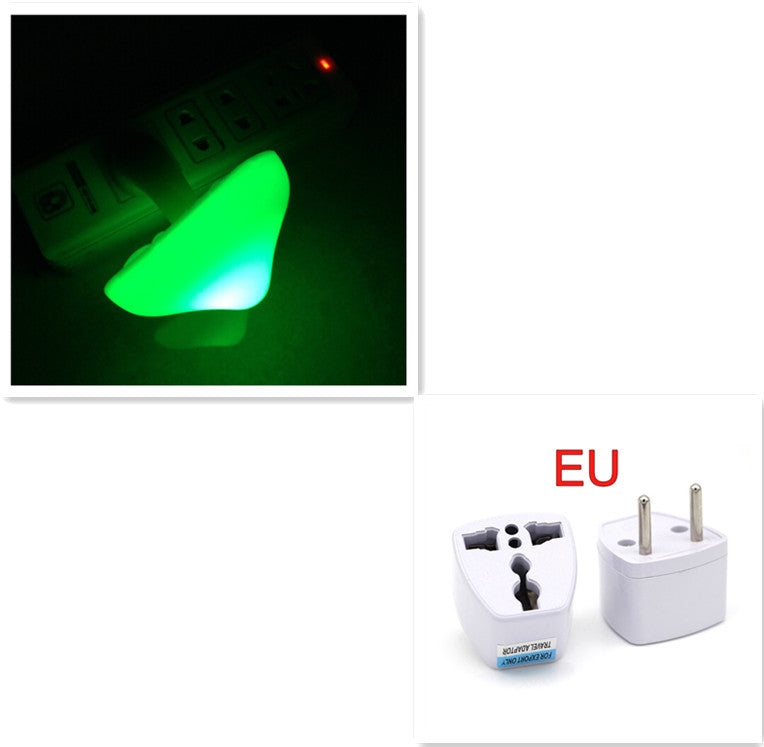 LED Night Light Mushroom Wall Socket Lamp EU US Plug Warm White Light-control Sensor Bedroom Light Home Decoration decordunia