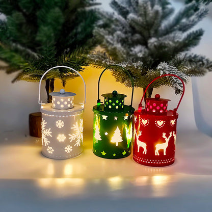 Christmas Candle Lights LED Small Lanterns Wind Lights Electronic Candles Nordic Style Creative Holiday Decoration Decorations decordunia