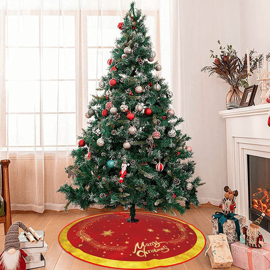 Christmas Decorations Christmas Tree Skirt Deer Carriage Tree Skirt decordunia