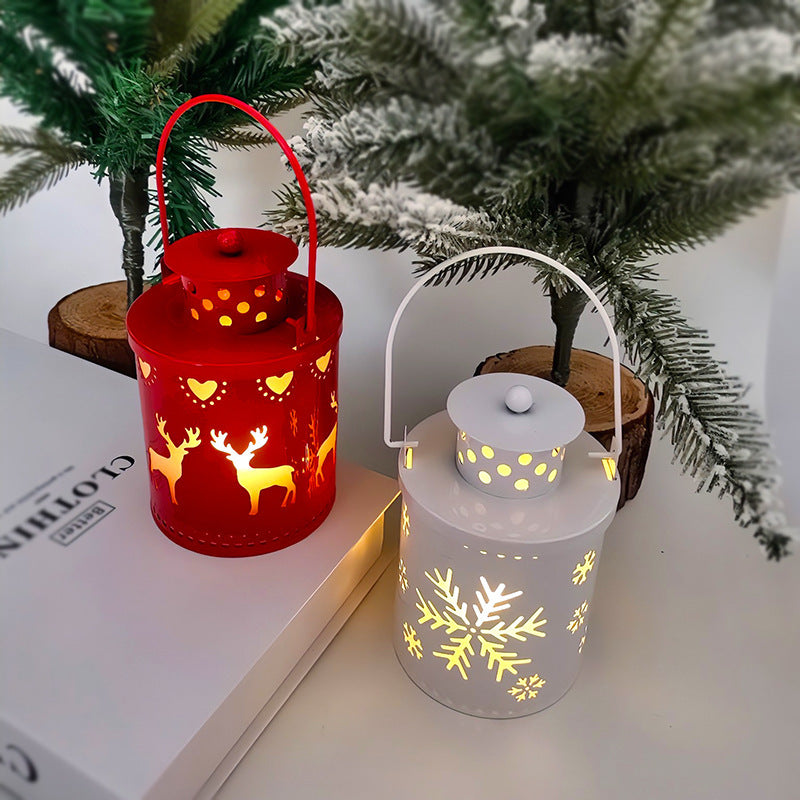 Christmas Candle Lights LED Small Lanterns Wind Lights Electronic Candles Nordic Style Creative Holiday Decoration Decorations decordunia